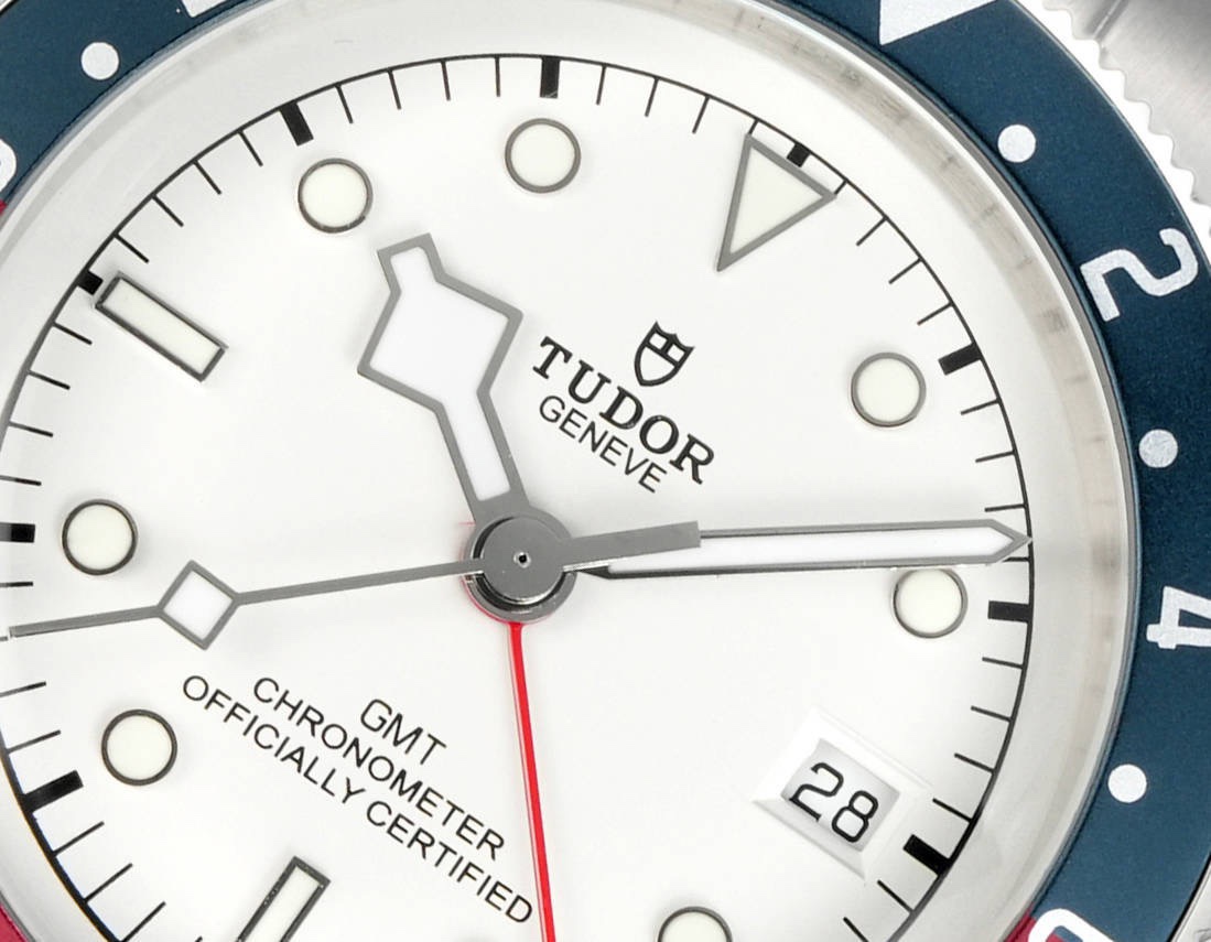 Tudor Black Bay GMT Automatic Diver Watch 41mm, Domed Sapphire Crystal, Rivet Stainless Steel Bracelet, Multiple Ceramic Bezel Color Options
