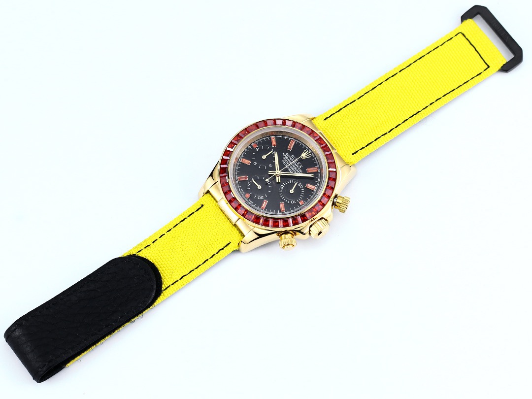 Rolex Cosmograph Daytona Super Clone Watch | Pumpkin Ruby Bezel, 43mm
