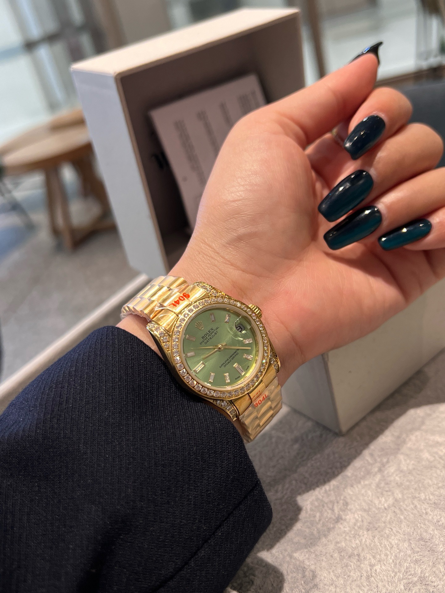 Rolex Datejust 31mm Women Watch, Hand-set Crystals Solid Steel Band Luxury Dress Watch