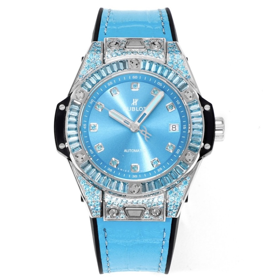 Hublot Big Bang One Click Rainbow Gemstone 39mm Automatic Ladies Watch