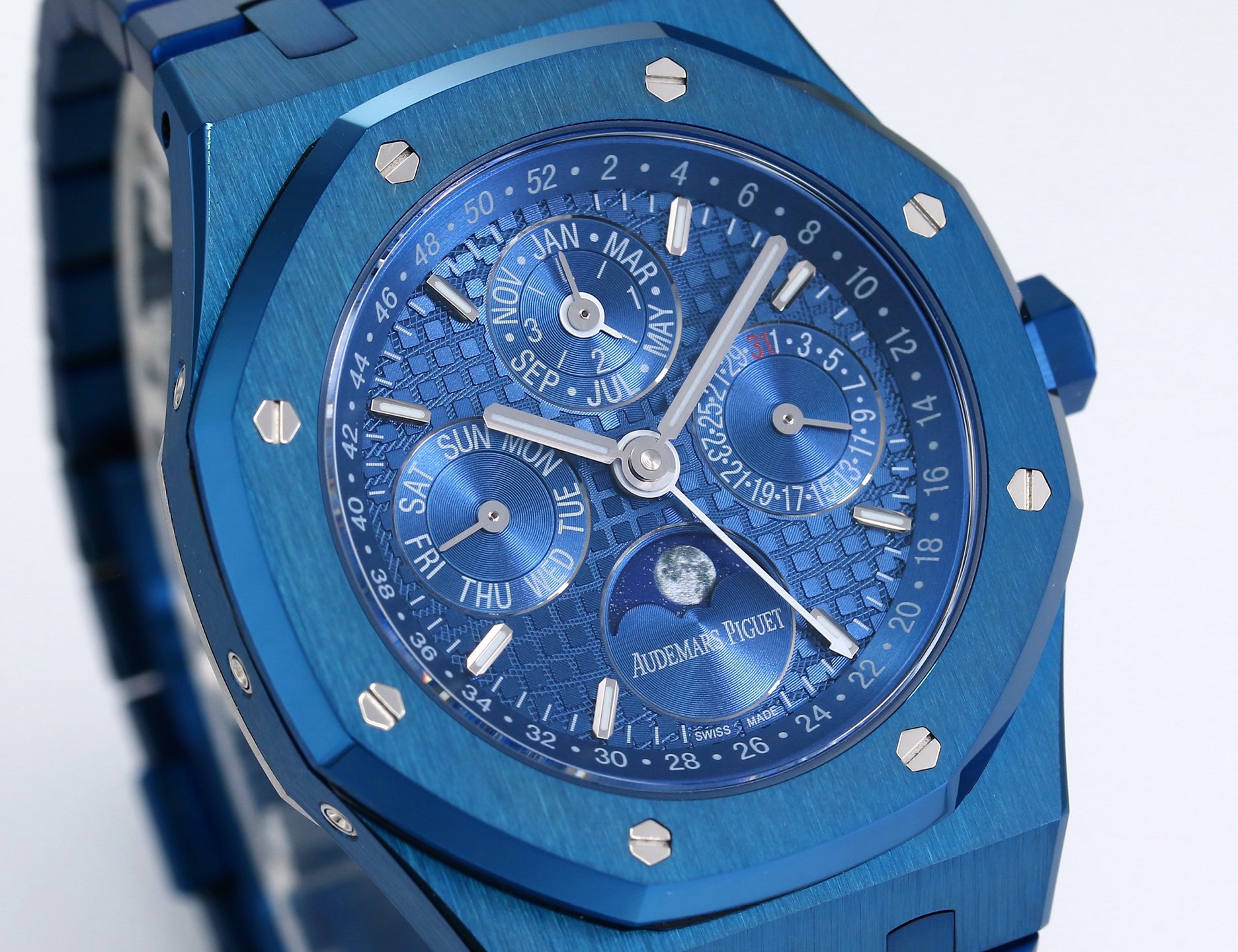 Audemars Piguet Royal Oak Perpetual Calendar 26574ST BBS Version 41mm Full‑Function Automatic Men Watch