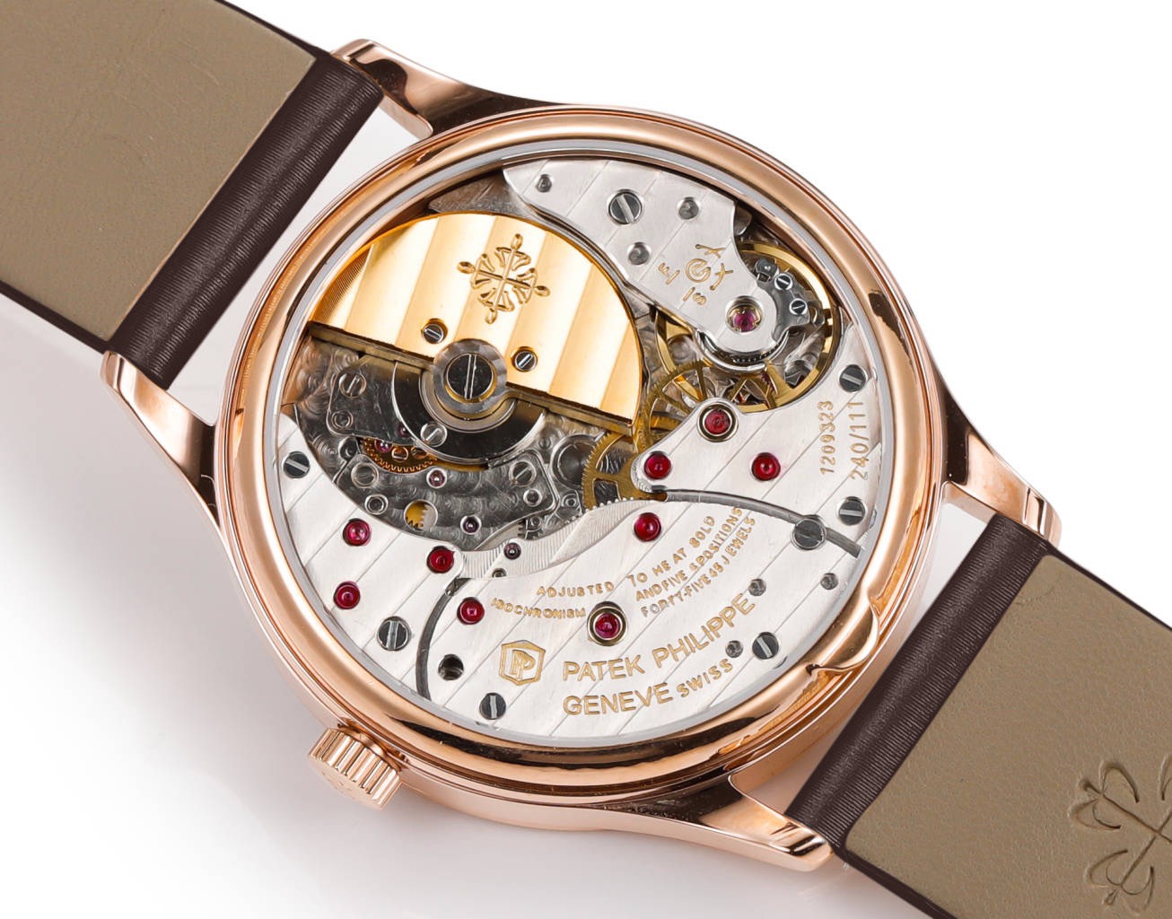 Patek Philippe Calatrava Ladies Watch 35mm | Slim Cal.240 Automatic Guilloché Dial Watch
