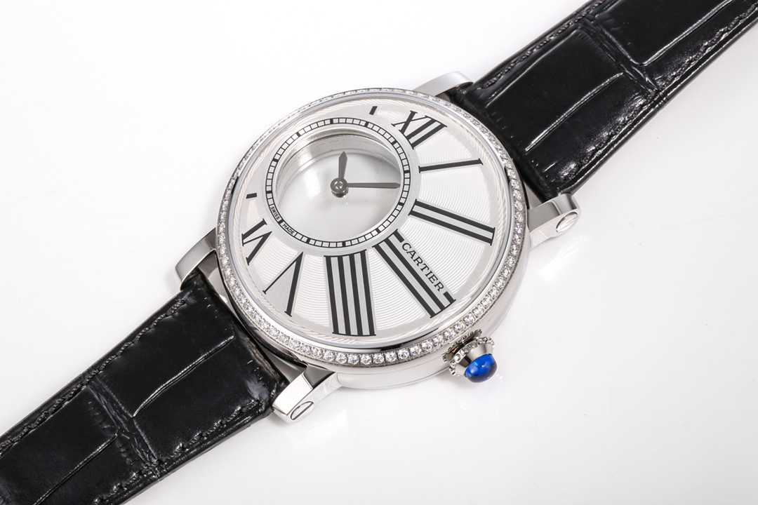 Cartier Rotonde de Cartier Mysterious Watch, Floating Hands Design, 42.5mm, MC 9981 Manual & Automatic Integrated Movement