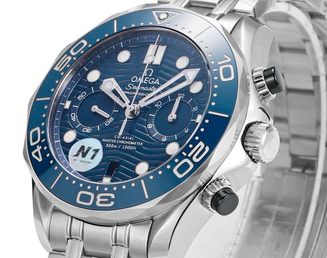 OMEGA Seamaster 300 Chronograph 44mm Dive Watch Cal.9900 Full Function Ceramic Bezel