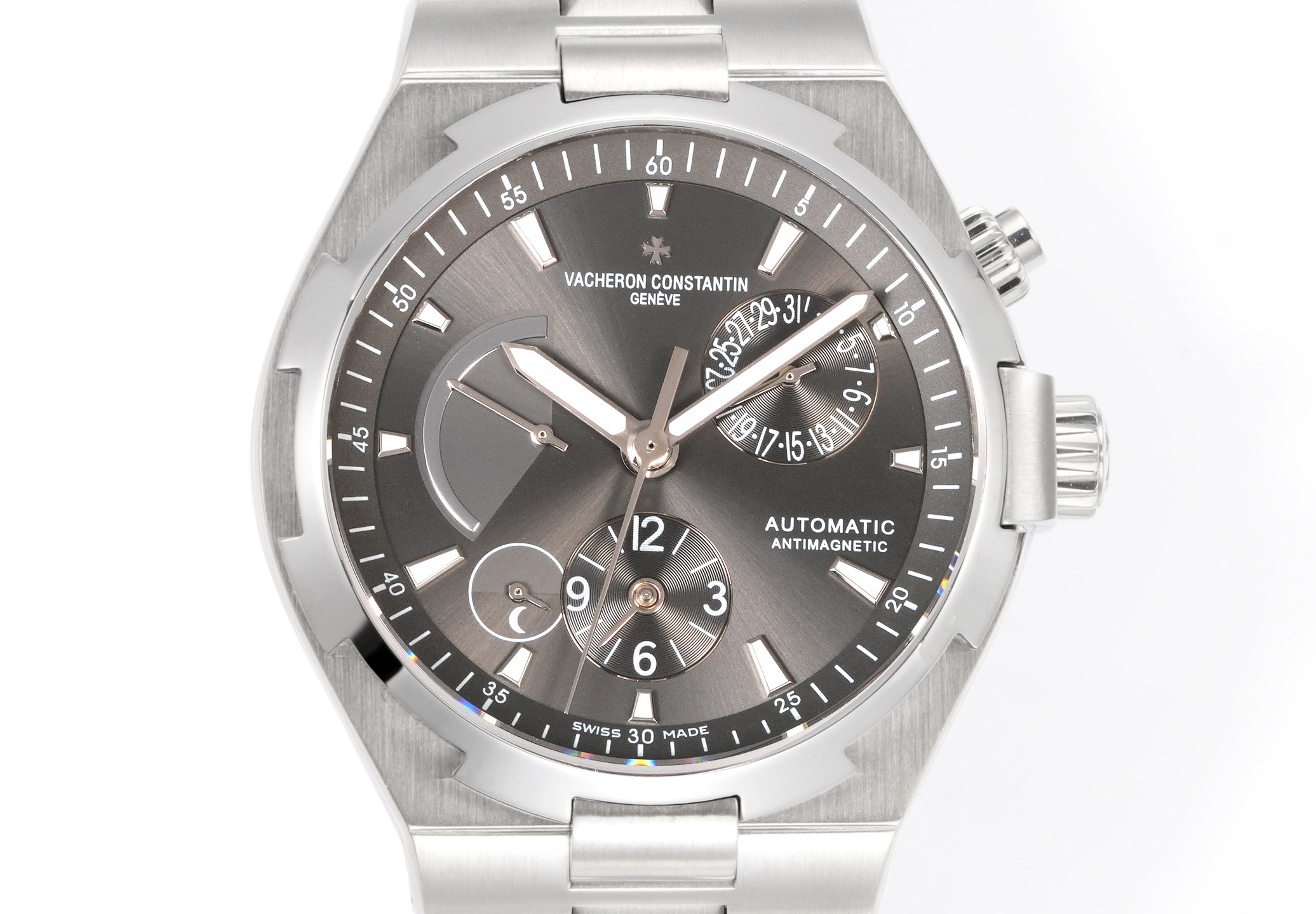 Vacheron Constantin Overseas RW4 Multifunctional Mechanical Watch, 42mm Stainless Steel Casual Business Gentleman Wristwatch