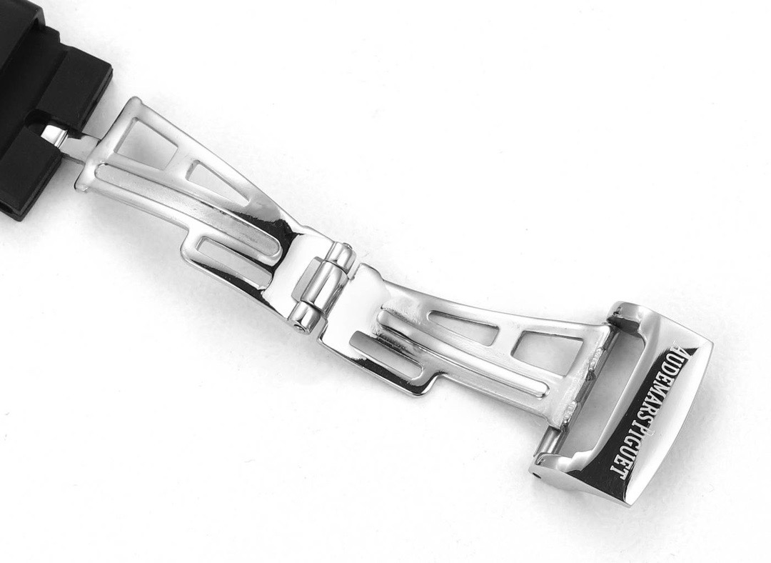 Audemars Piguet Royal Oak 37mm Ladies Automatic Chronograph Watch, Diamond Bezel Rubber Strap