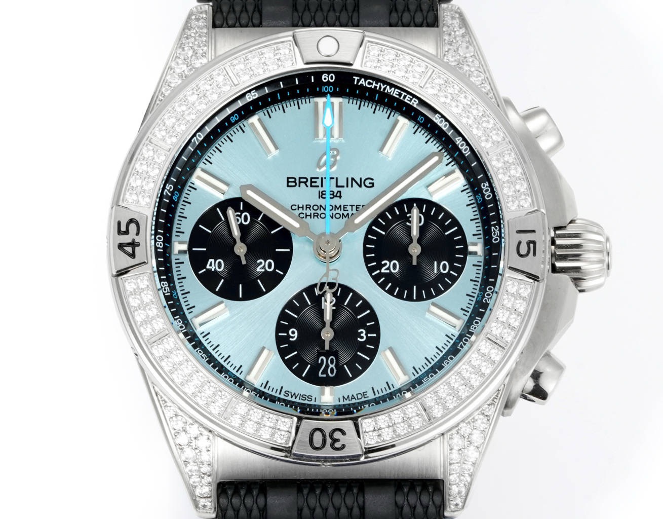 Breitling Chronomat Super Clone Watch | B01 Automatic Chronograph Movement, Diamond Bezel, 42mm