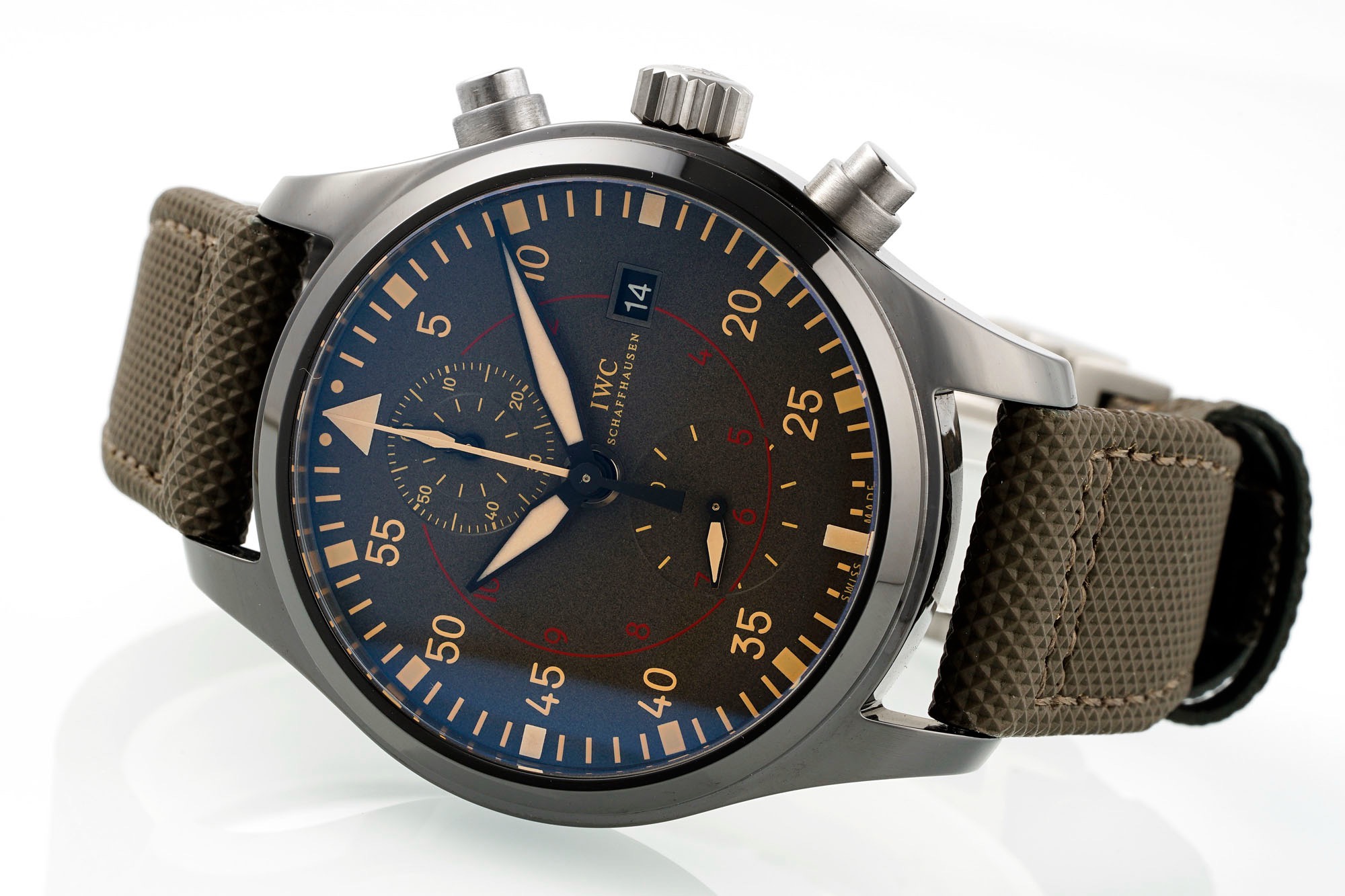 IWC Da Vinci Chronograph Watch 42mm | Modified Cal.89361 Integrated Movement Full Working Functions
