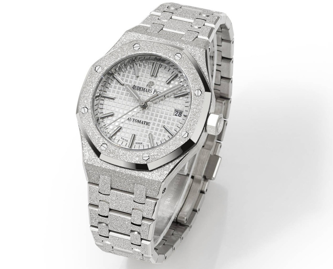 Audemars Piguet Royal Oak 37mm 15454 Frosted Gold Ladies Automatic Watch