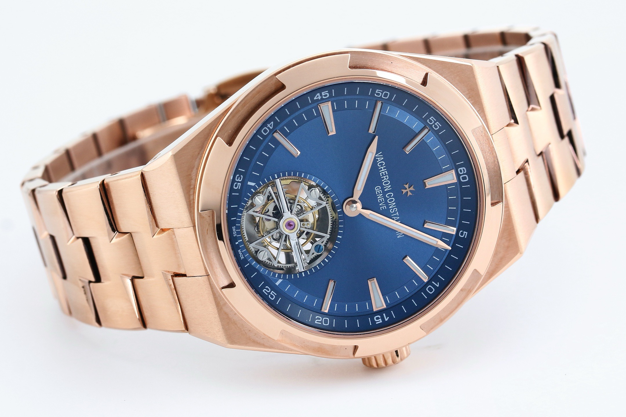 Vacheron Constantin Overseas Tourbillon 42.5mm Blue Dial Automatic Watch