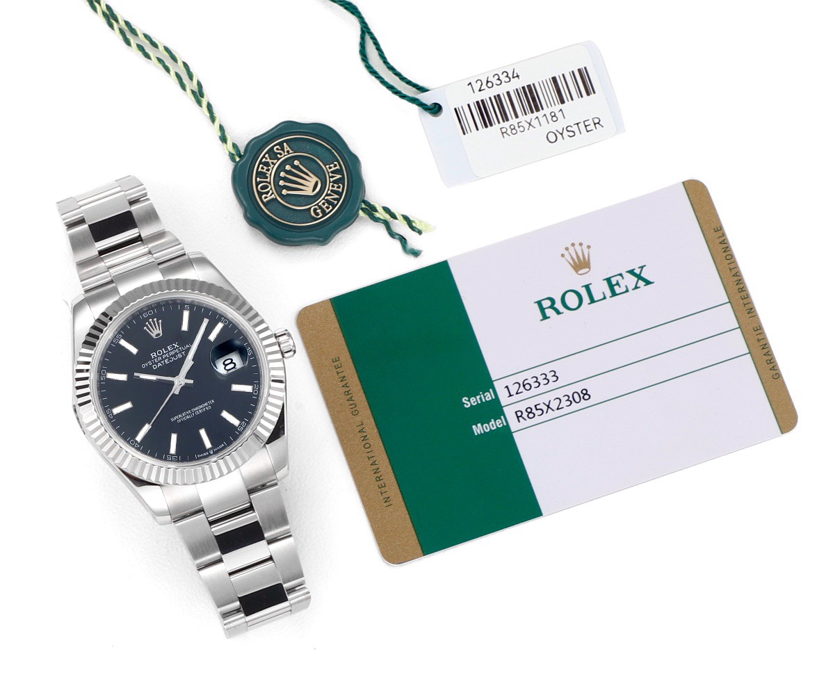 Rolex Datejust 41mm Automatic Watch 3235 Movement 72‑Hour Power Reserve Fluted Bezel
