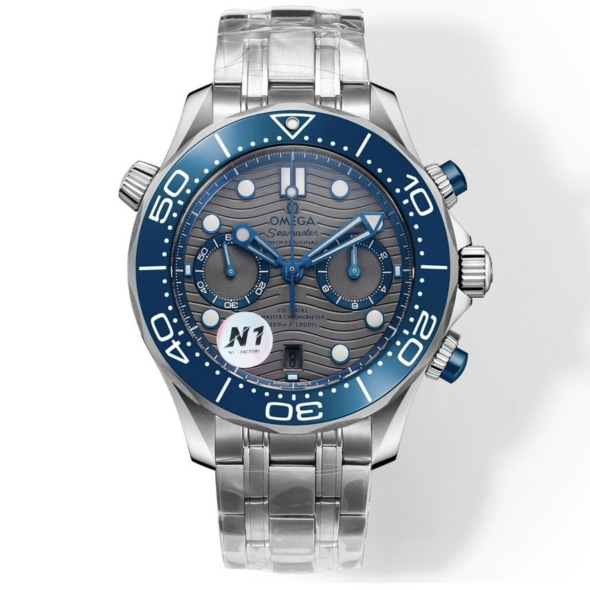 OMEGA Seamaster 300 Chronograph 44mm Dive Watch Cal.9900 Full Function Ceramic Bezel