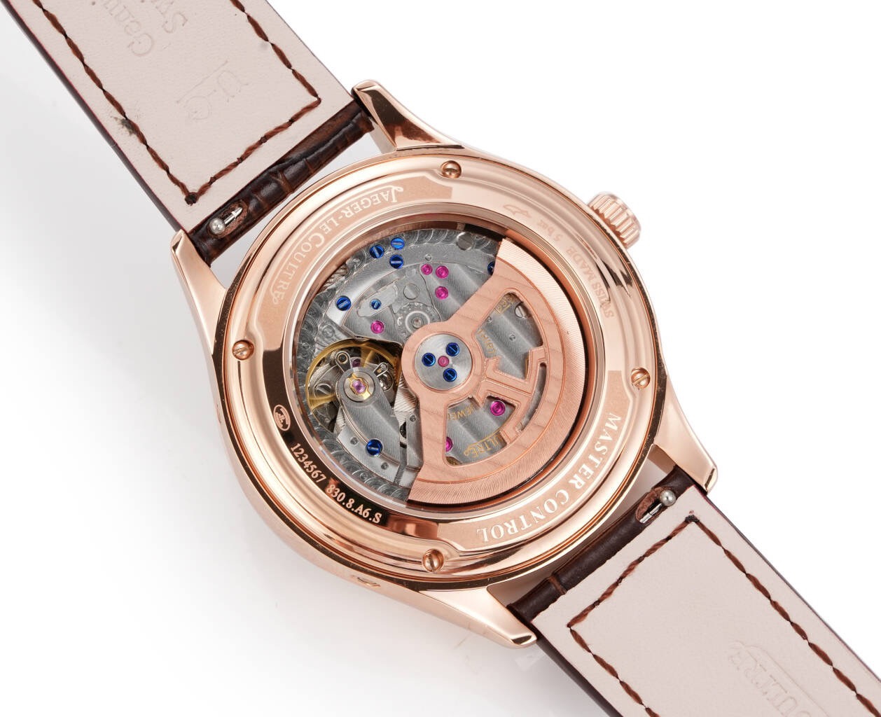 Jaeger-LeCoultre Master Calendar Moon Phase Automatic Watch 40mm Genuine Leather Strap