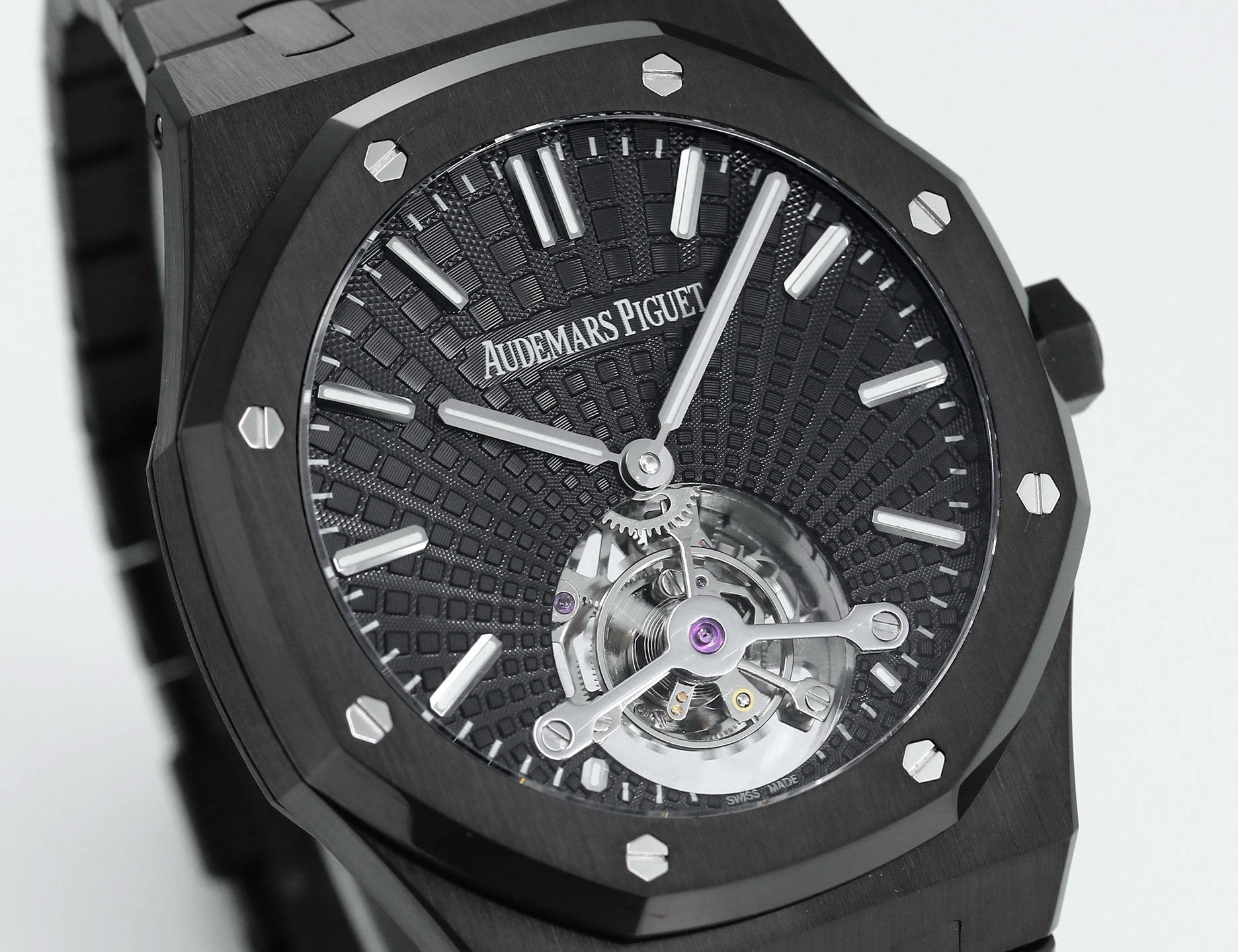 Audemars Piguet Royal Oak Tourbillon 41mm Evolutive Tapisserie Dial Automatic Watch