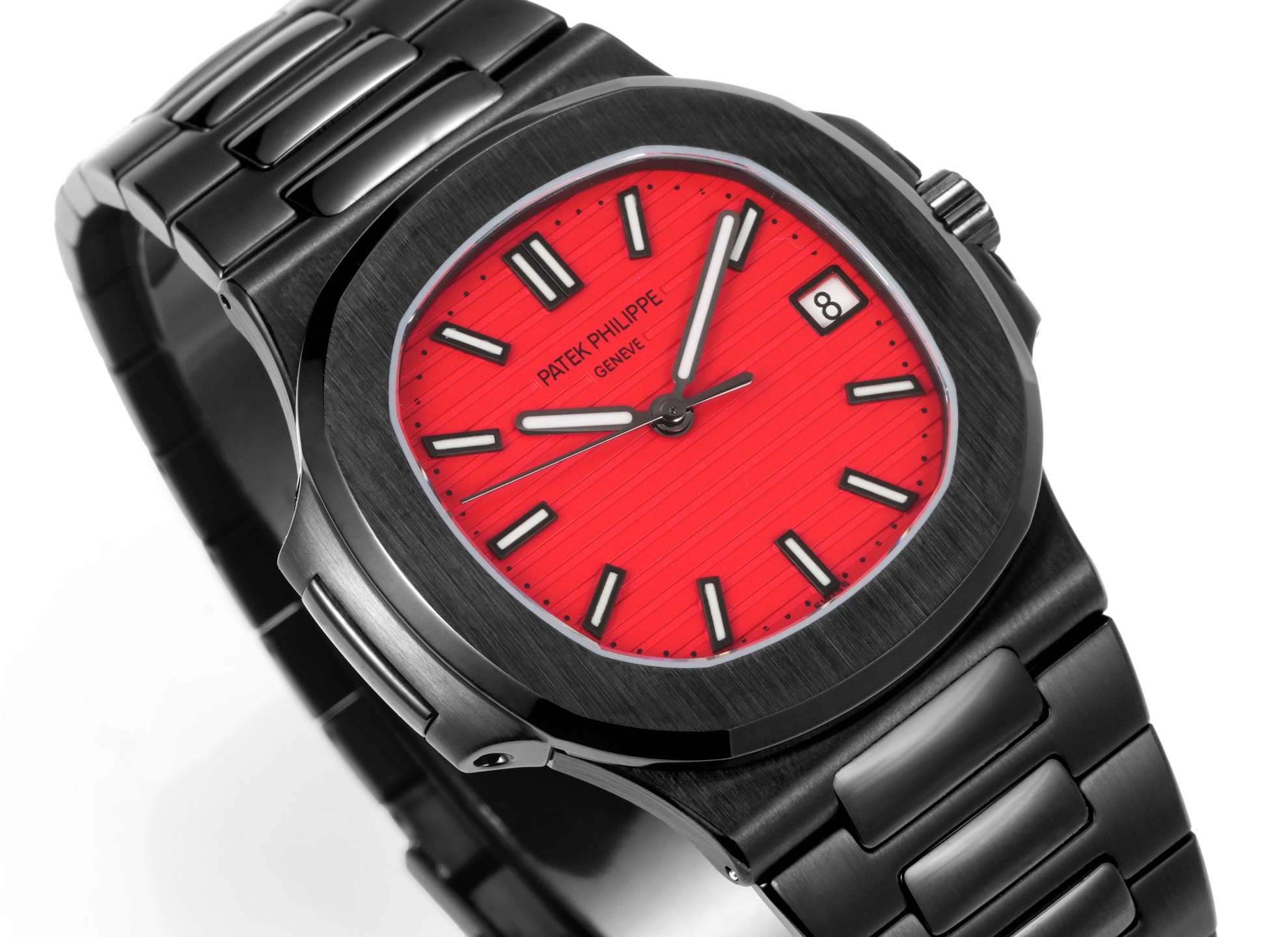 Patek Philippe Nautilus 5711 Black Warrior Limited Color Dial Watch, GR Factory, 40mm, Custom Modified 324 Movement