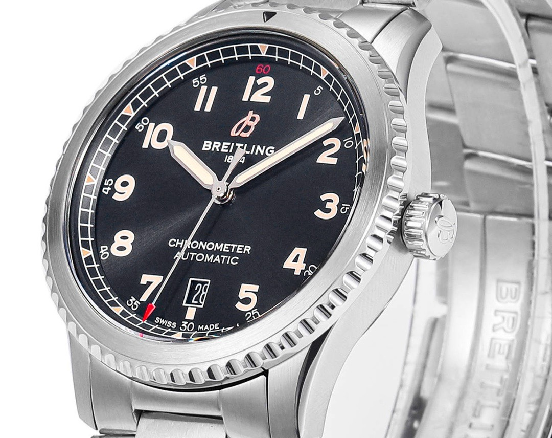 BREITLING Navitimer Pilot Watch 41mm, BLS Factory 2824 Automatic Movement Steel Bracelet