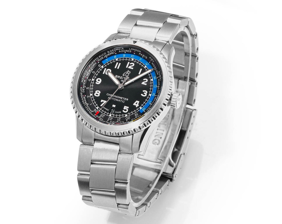 BREITLING Navitimer Pilot Watch 41mm, BLS Factory 2824 Automatic Movement Steel Bracelet