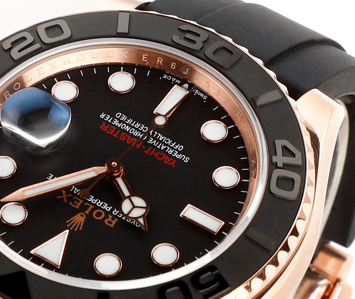 Rolex MS Factory Yacht‑Master 42mm 904L Steel 3235 Blue Hairspring Automatic Watch Oysterflex Rubber Strap
