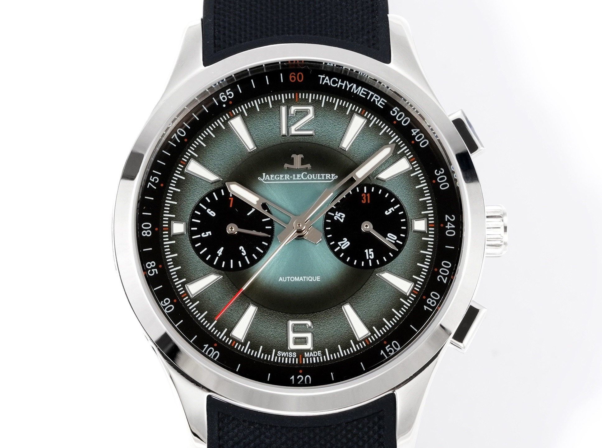 Jaeger-LeCoultre Polaris Chronograph Automatic Watch 42mm Rubber Strap
