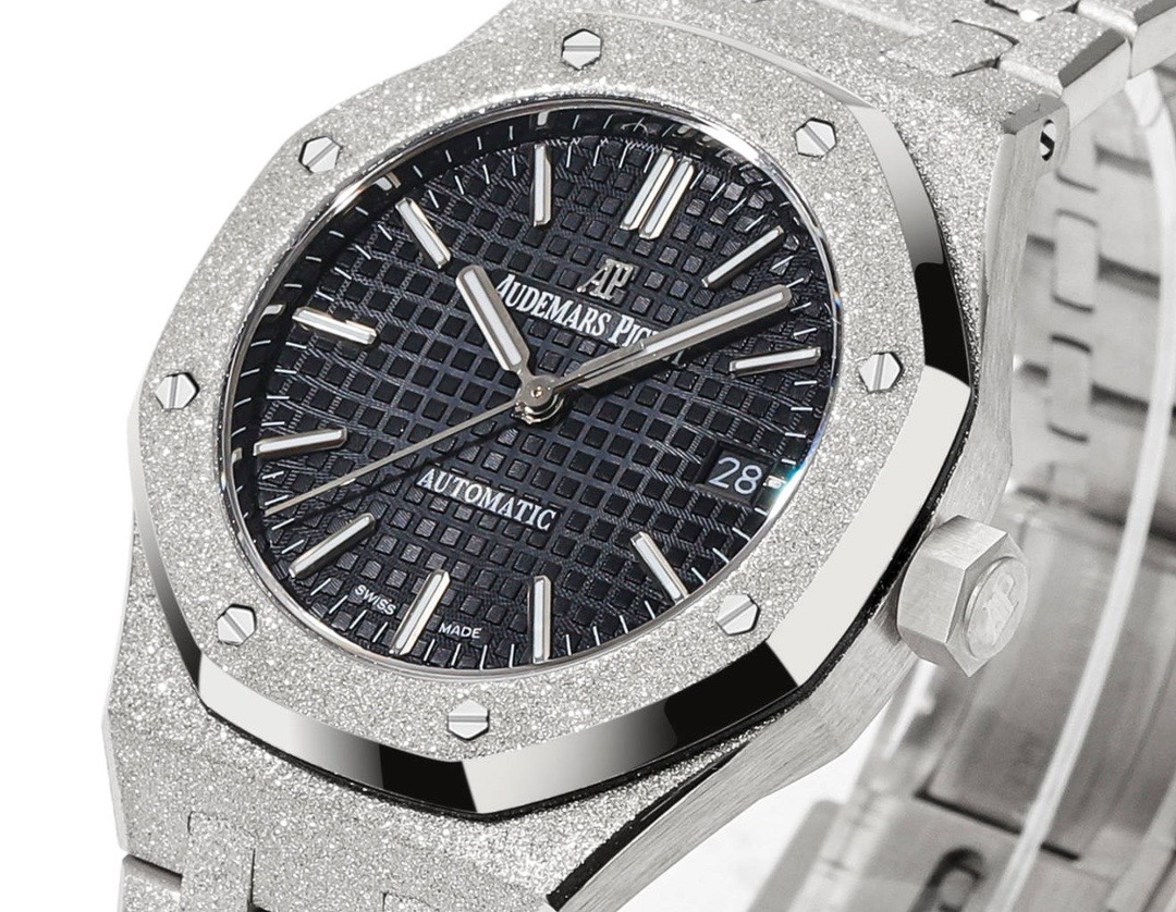 Audemars Piguet Royal Oak 37mm 15454 Frosted Gold Ladies Automatic Watch
