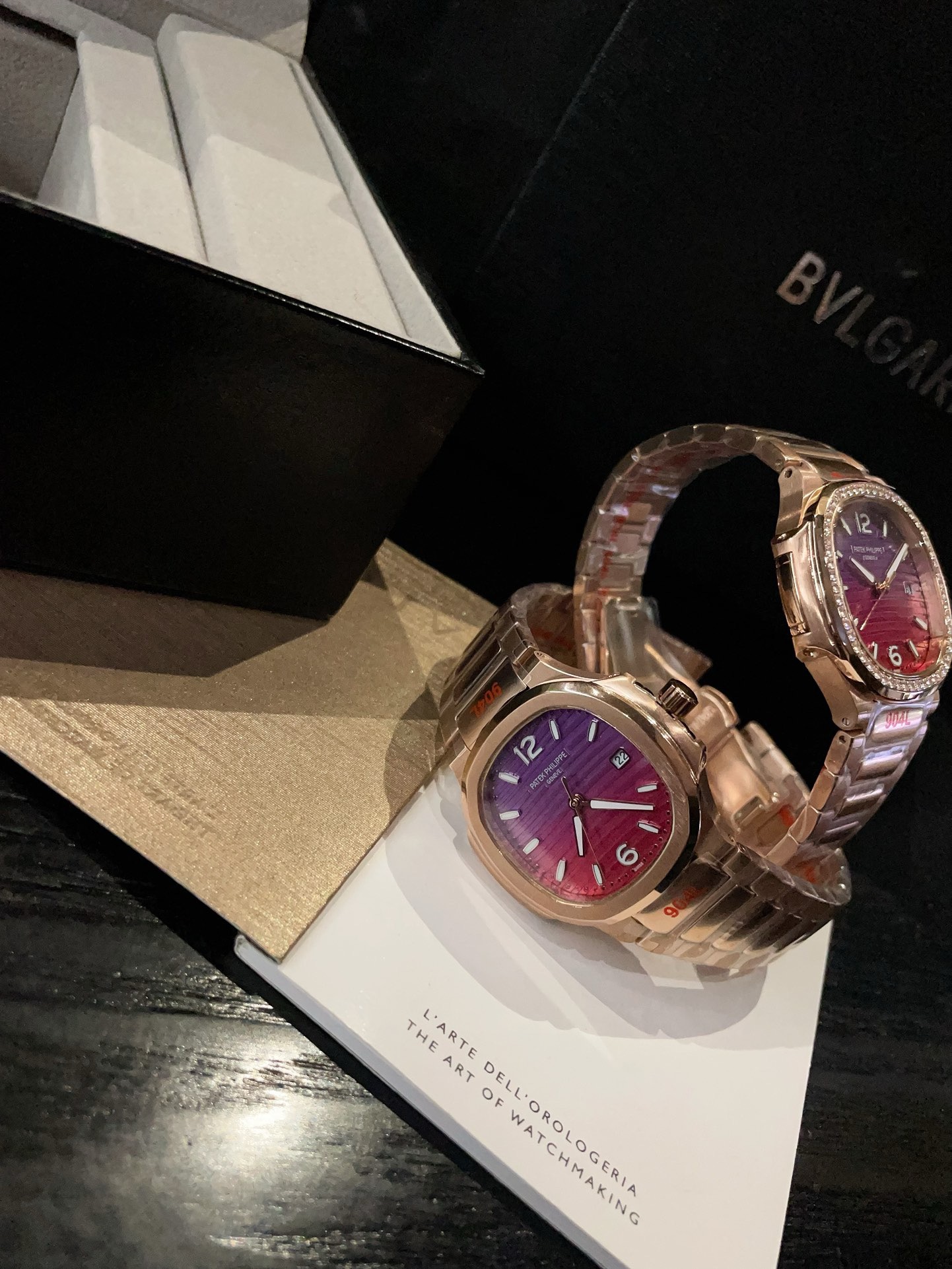 Patek Philippe Nautilus 7118 Women Watch 35mm, Gradient Color Dial Steel Band