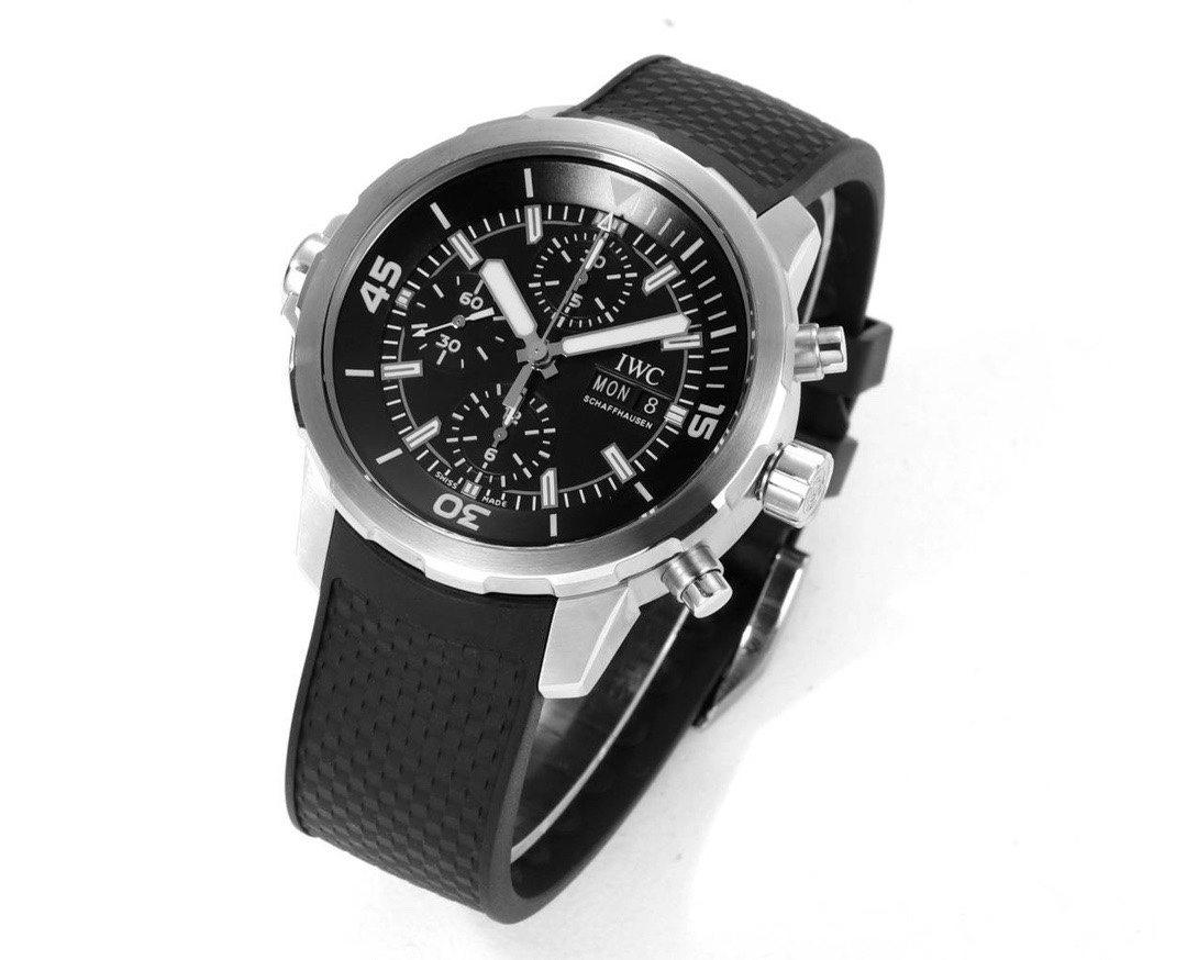 IWC Aquatimer Chronograph Watch 44mm | Quick Release Fluororubber Strap