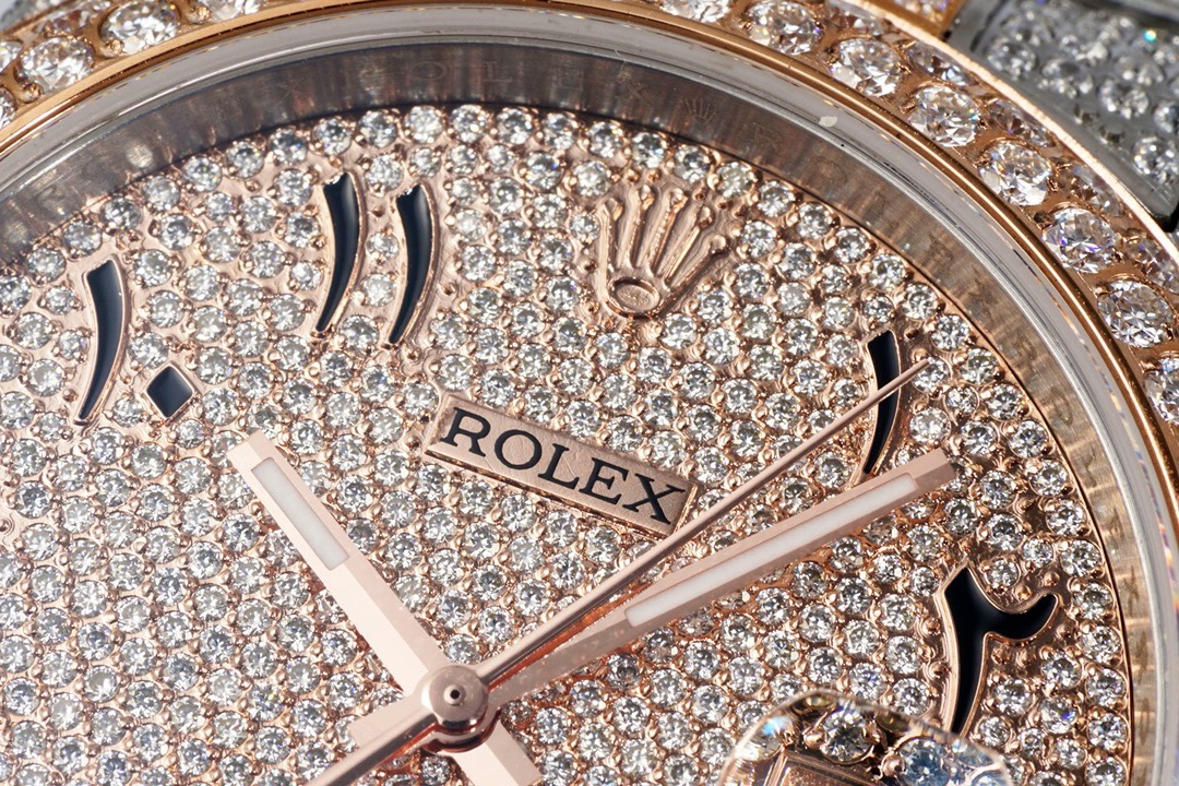 Rolex TW Factory Fully Iced‑Out Datejust 41mm Men Watch, Full Paved Stones, 2824 Automatic Movement