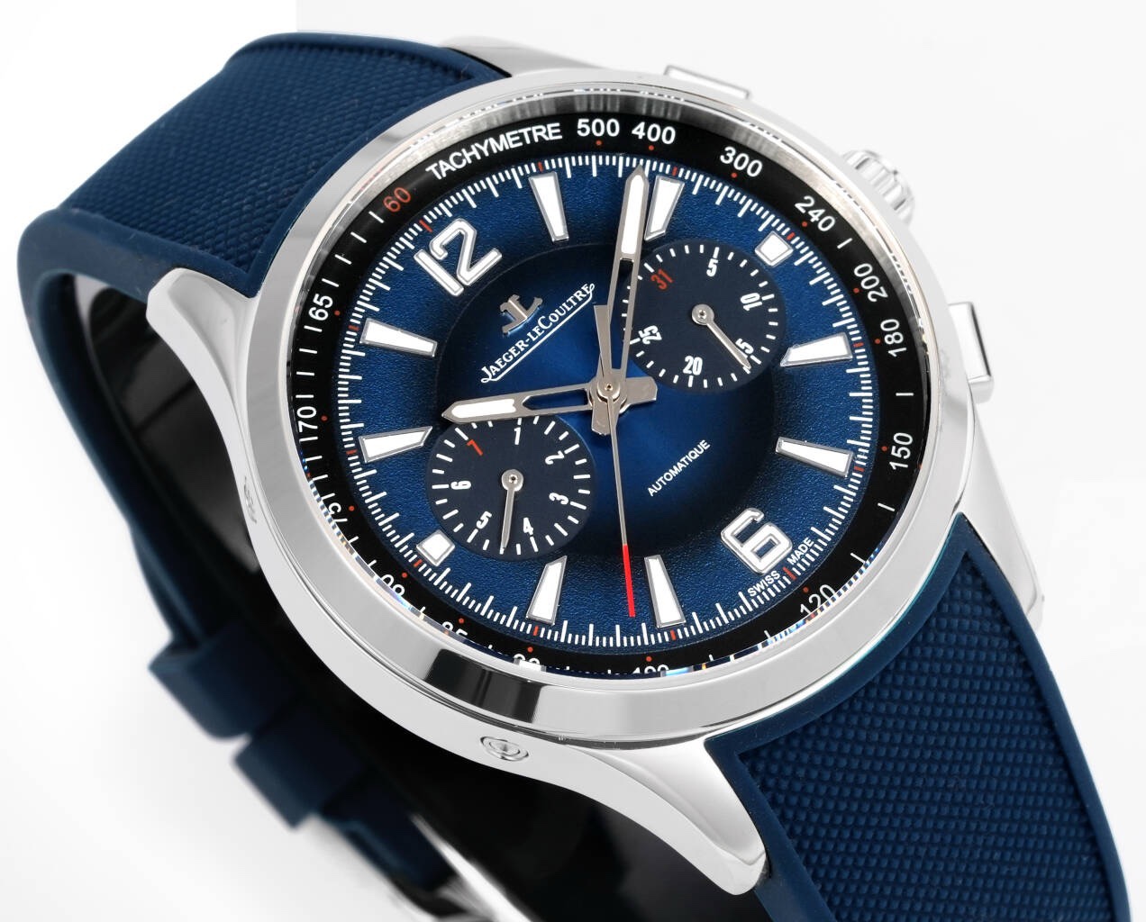 Jaeger-LeCoultre Polaris Chronograph Automatic Watch 42mm Rubber Strap