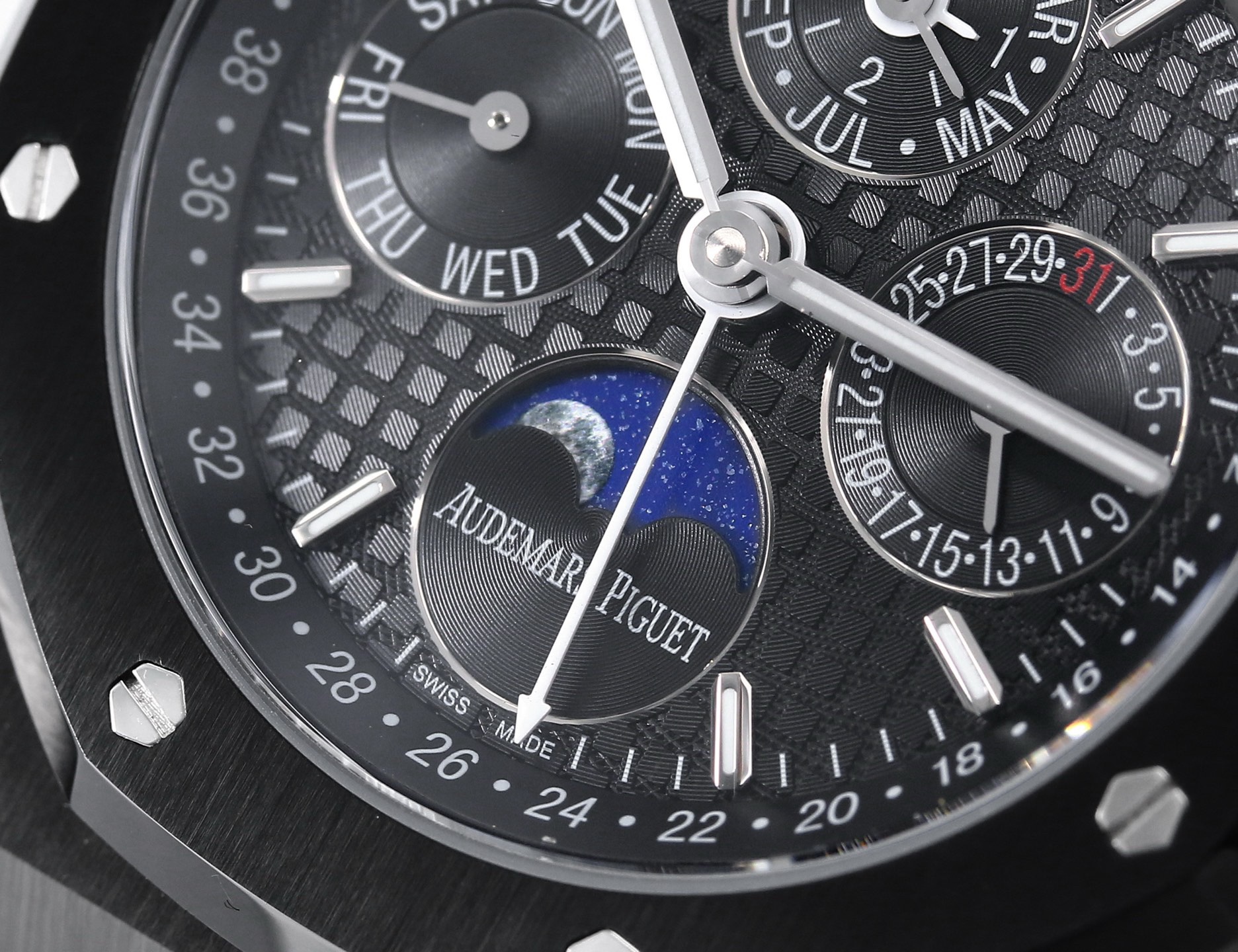 Audemars Piguet Royal Oak Perpetual Calendar 26574ST BBS Version 41mm Full‑Function Automatic Men Watch