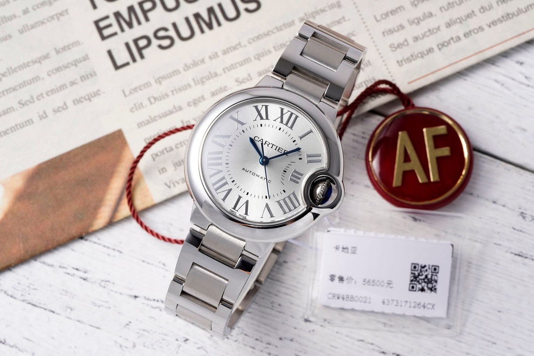 Cartier Ballon Bleu AF Upgraded 33mm Women Automatic Wristwatch