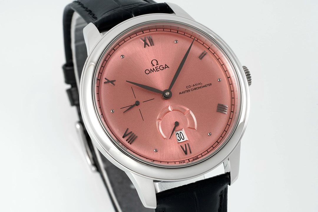 Omega De Ville Power‑Reserve Automatic Mechanical Watch, Genuine Calfskin Leather Strap