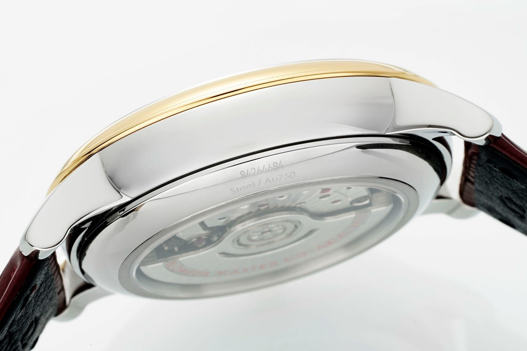 Omega De Ville Power‑Reserve Automatic Mechanical Watch, Genuine Calfskin Leather Strap