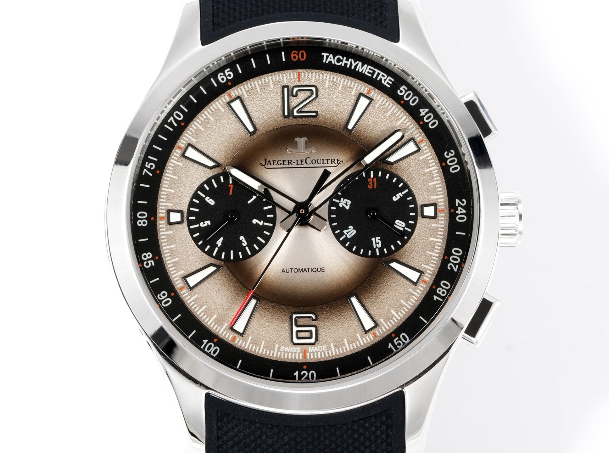 Jaeger-LeCoultre Polaris Chronograph Automatic Watch 42mm Rubber Strap
