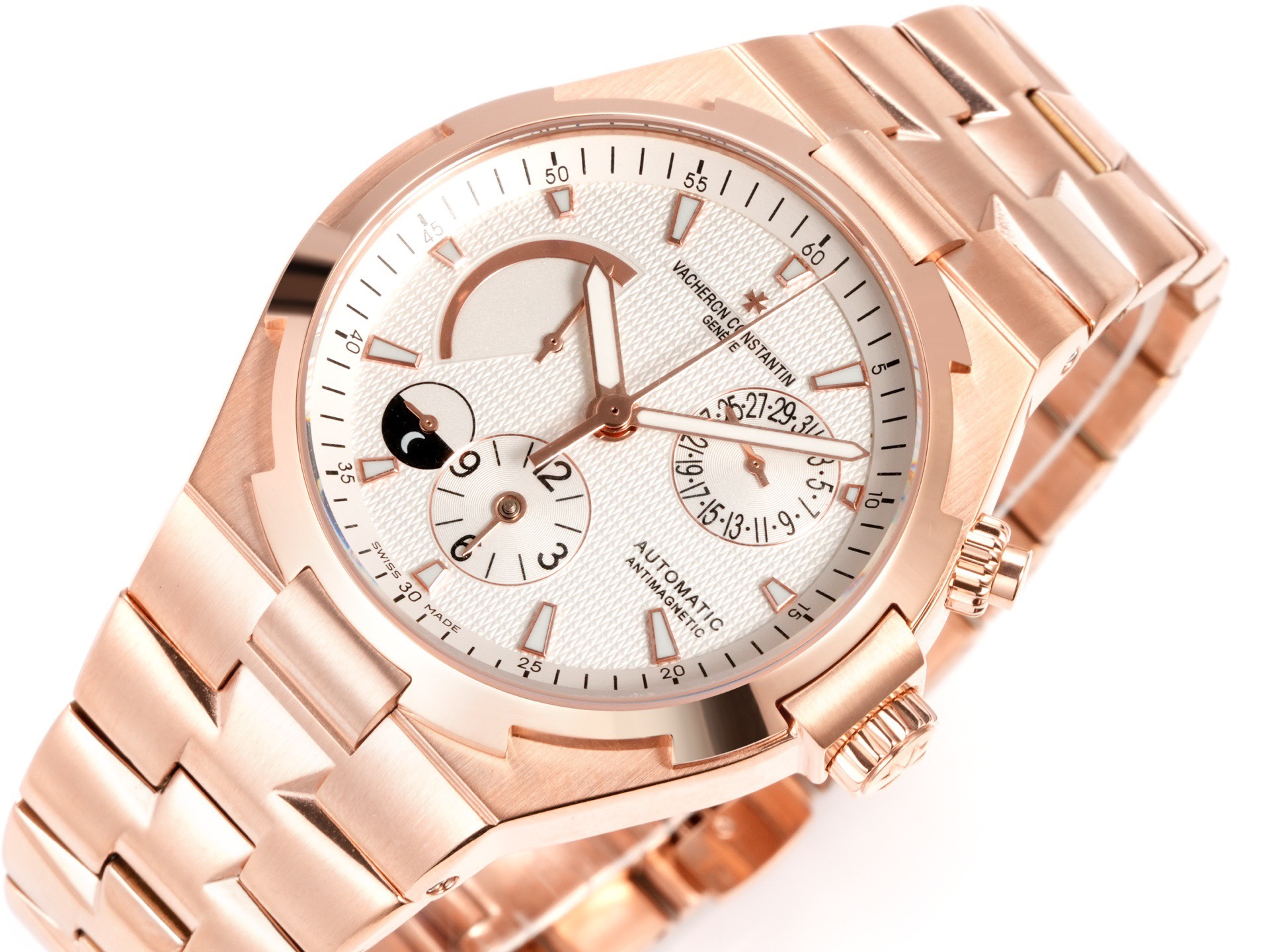 Vacheron Constantin Overseas RW4 Multifunctional Mechanical Watch, 42mm Stainless Steel Casual Business Gentleman Wristwatch