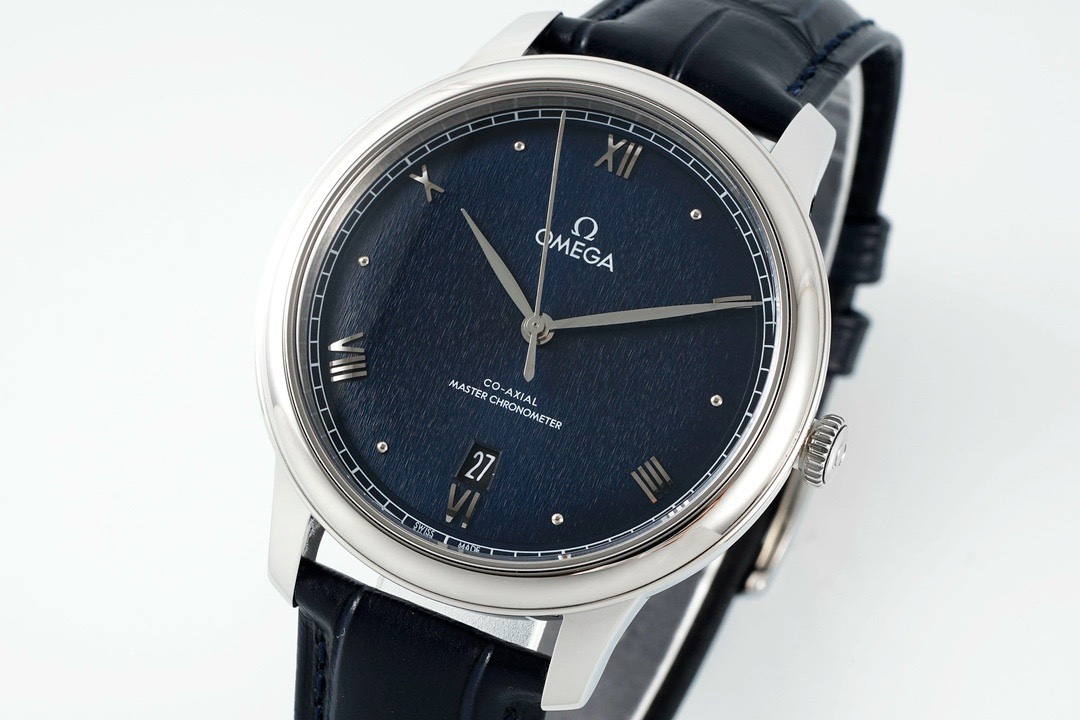 Omega De Ville Power‑Reserve Automatic Mechanical Watch, Genuine Calfskin Leather Strap