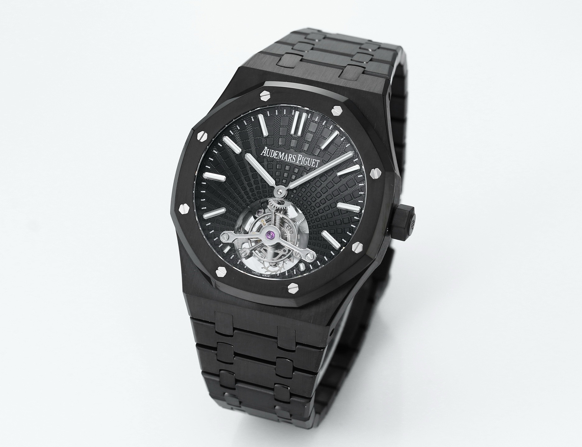 Audemars Piguet Royal Oak Tourbillon 41mm Evolutive Tapisserie Dial Automatic Watch