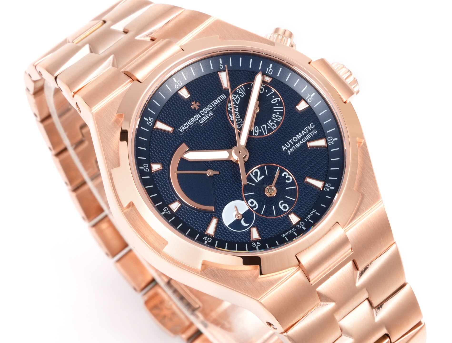 Vacheron Constantin Overseas RW4 Multifunctional Mechanical Watch, 42mm Stainless Steel Casual Business Gentleman Wristwatch