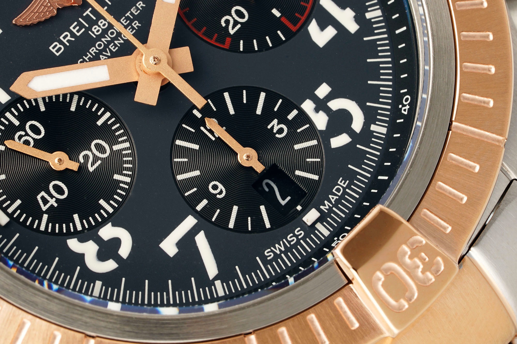 BREITLING Avenger B01 Chronograph 45mm Pilot Watch | BLS Factory Cal.B01 Modified Movement