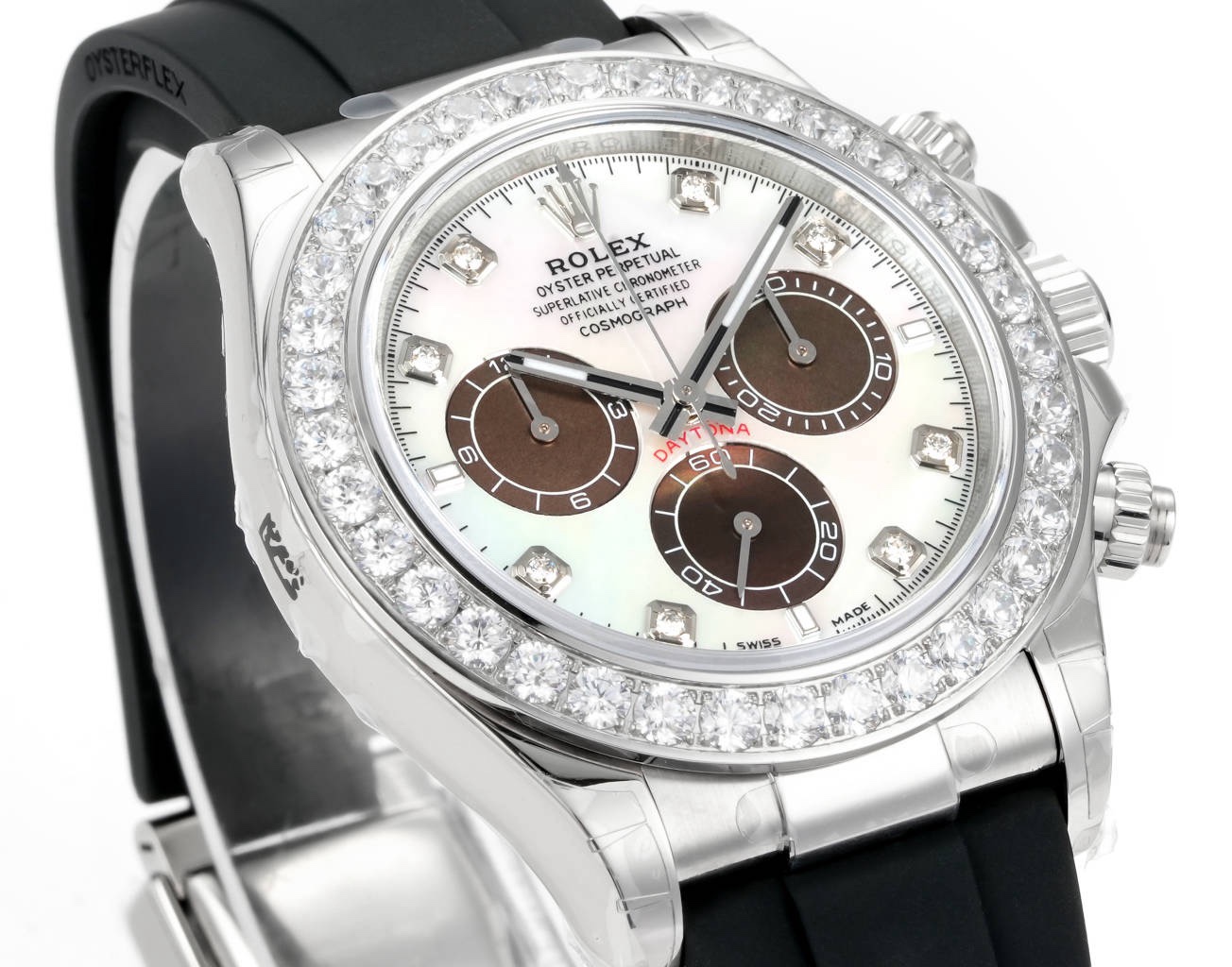 Rolex Cosmograph Daytona 40mm N+ Factory V2 Weighted Baguette Bezel Automatic Watch