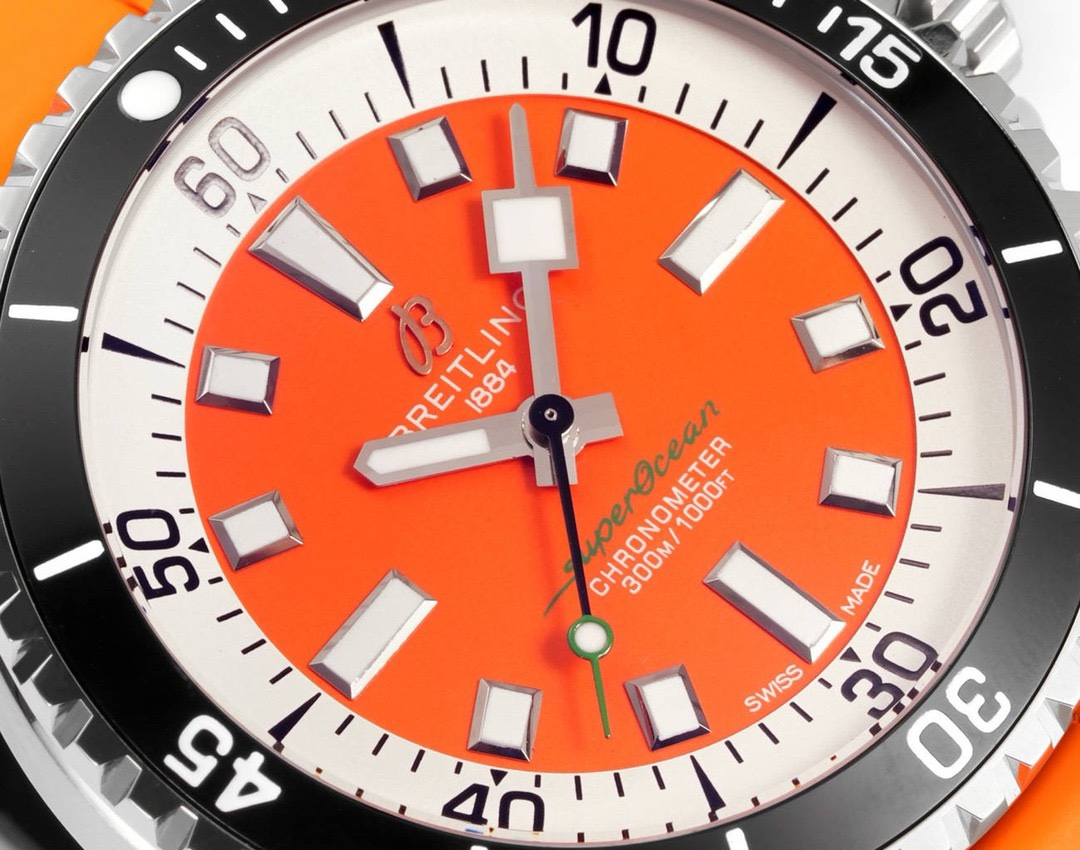 BREITLING Superocean 42mm Dive Watch, GR Factory Version Luminous Dial Ceramic Bezel Rubber Strap Multiple Colors