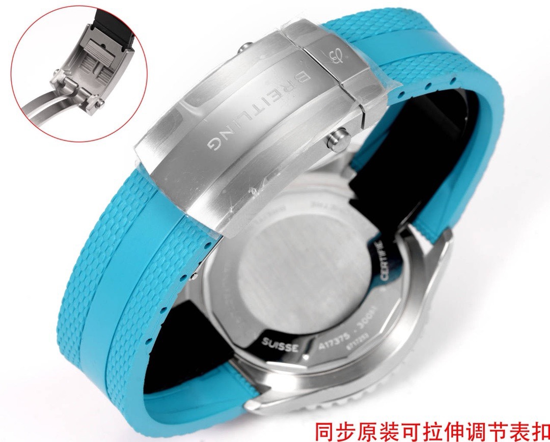 BREITLING Superocean 42mm Dive Watch, GR Factory Version Luminous Dial Ceramic Bezel Rubber Strap Multiple Colors