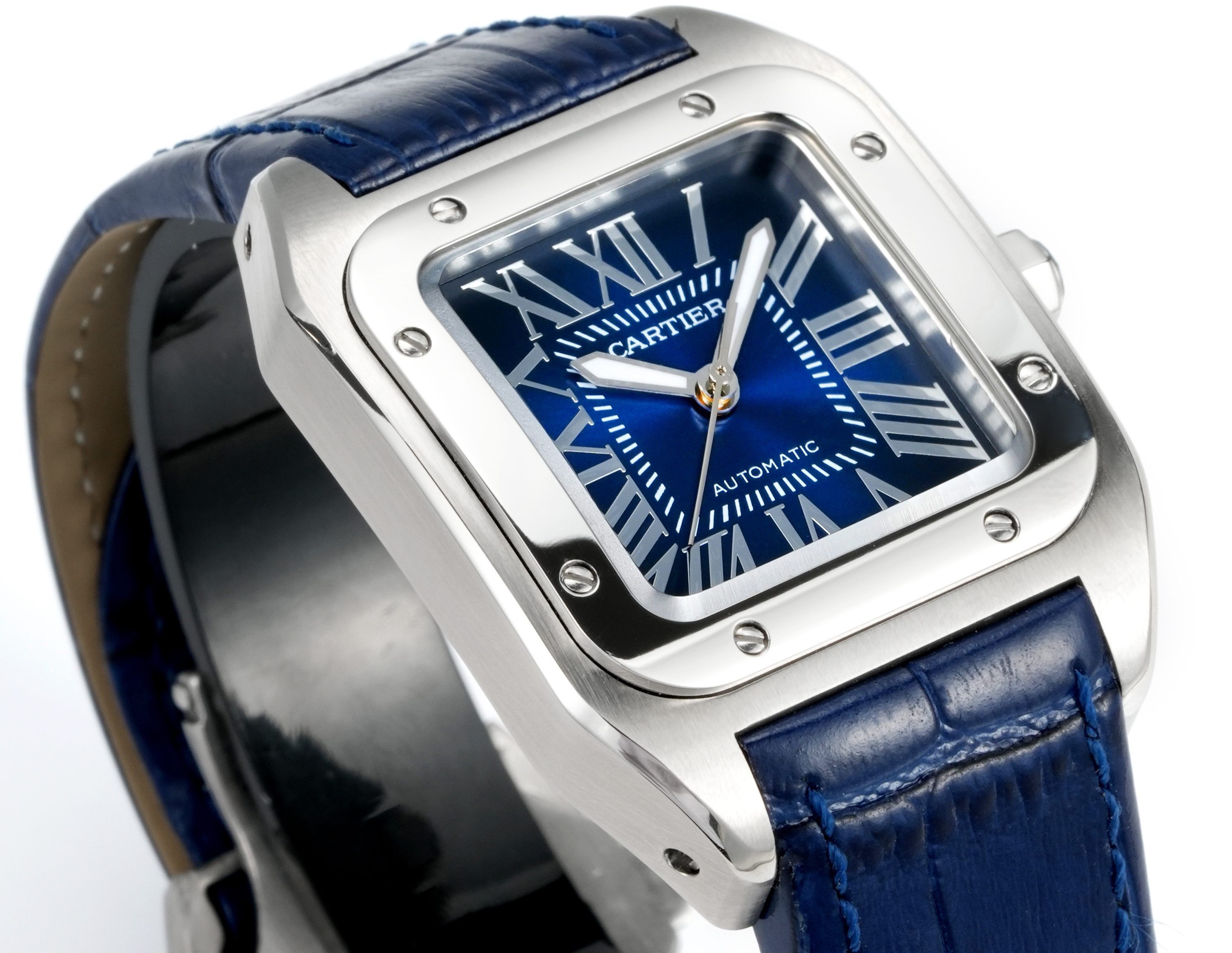 Cartier Santos 100th Anniversary Ladies Automatic Watch, 35.6mm