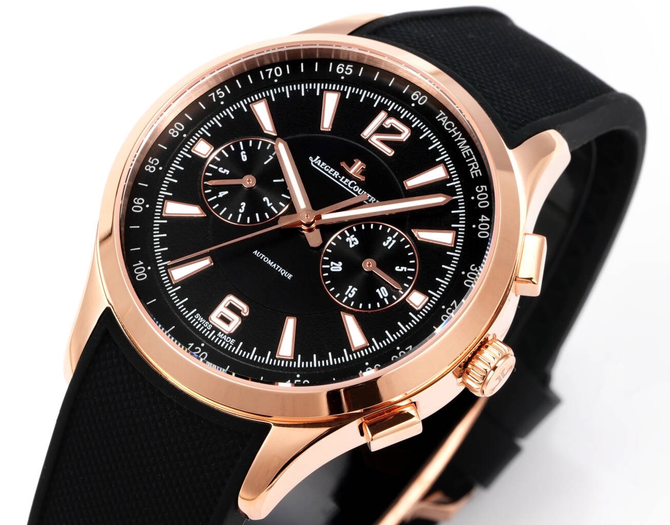 Jaeger-LeCoultre Polaris Chronograph Automatic Watch 42mm Rubber Strap