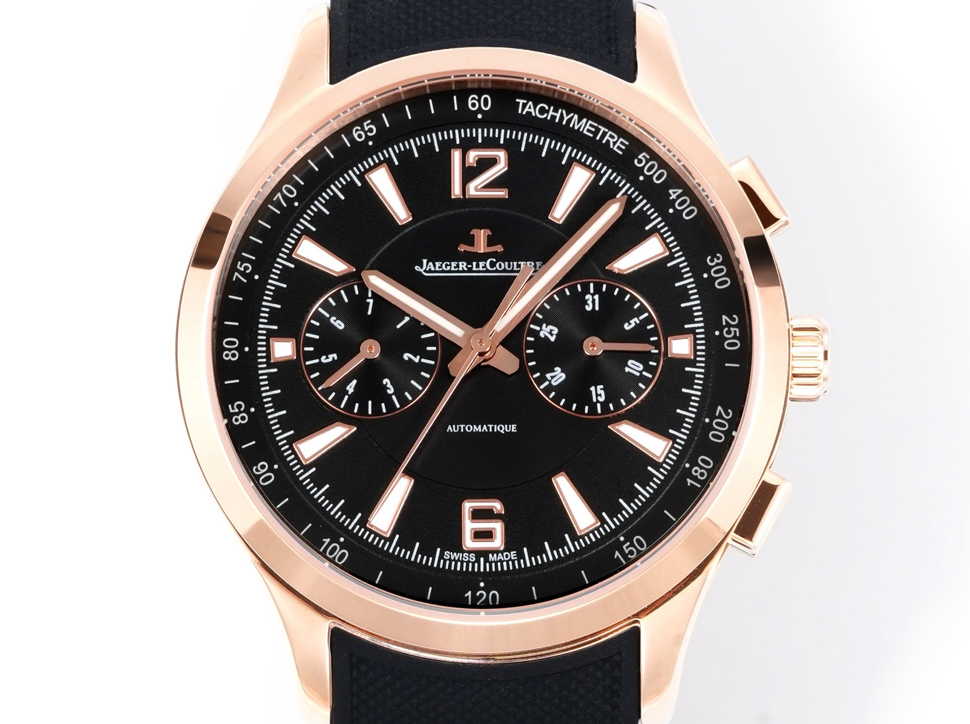Jaeger-LeCoultre Polaris Chronograph Automatic Watch 42mm Rubber Strap