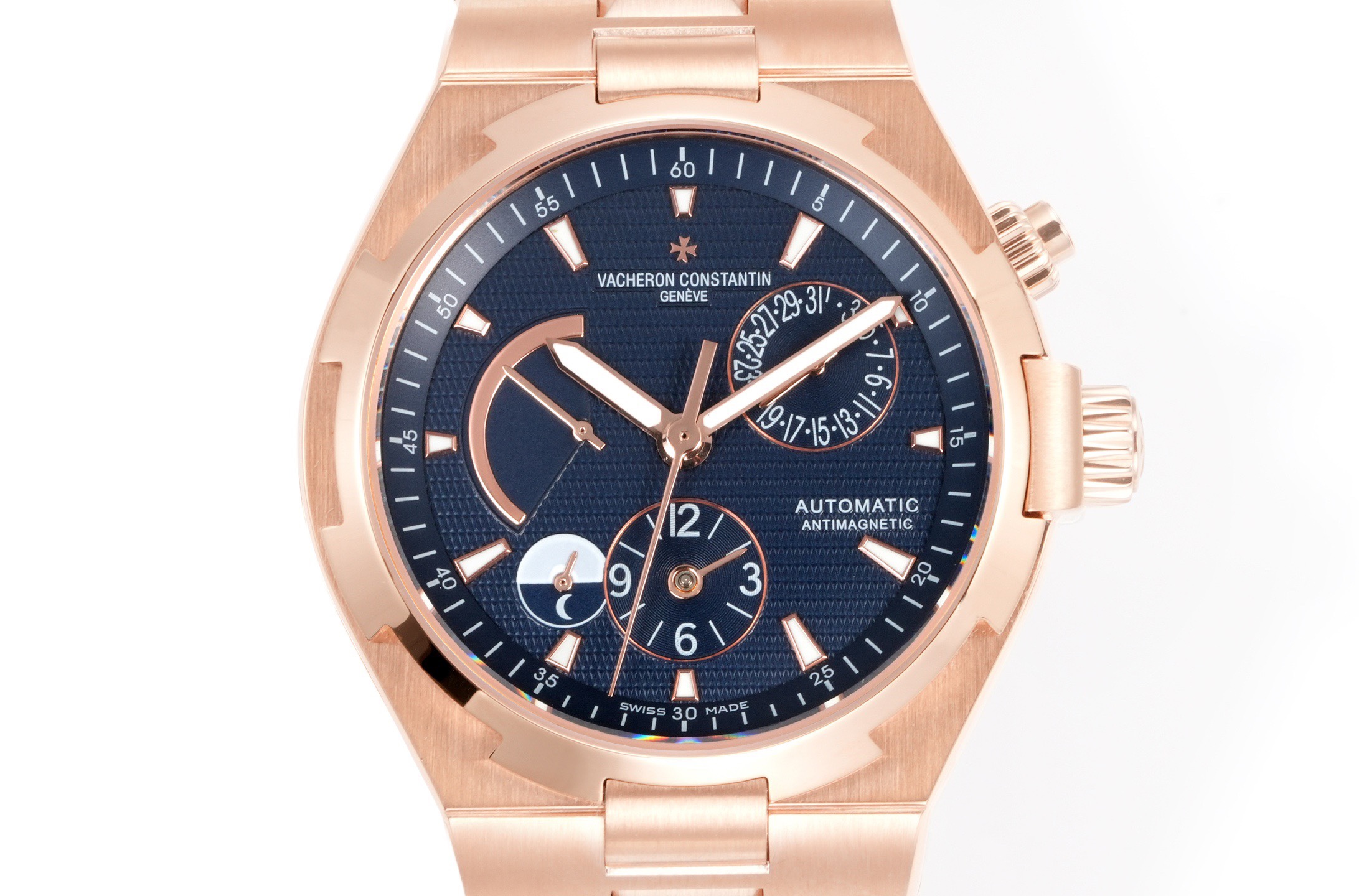 Vacheron Constantin Overseas RW4 Multifunctional Mechanical Watch, 42mm Stainless Steel Casual Business Gentleman Wristwatch
