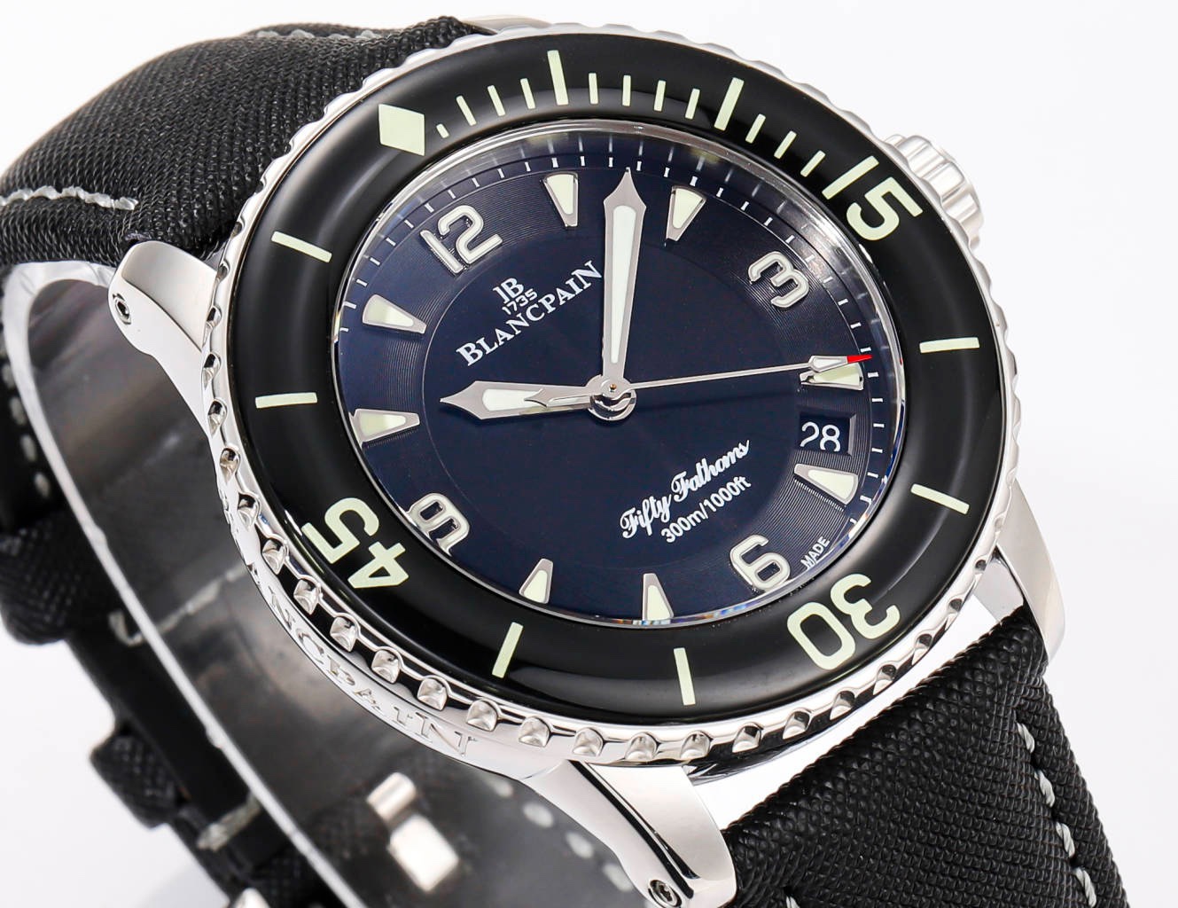 Blancpain Fifty Fathoms 45mm Automatic Diver Watch | Canvas Strap