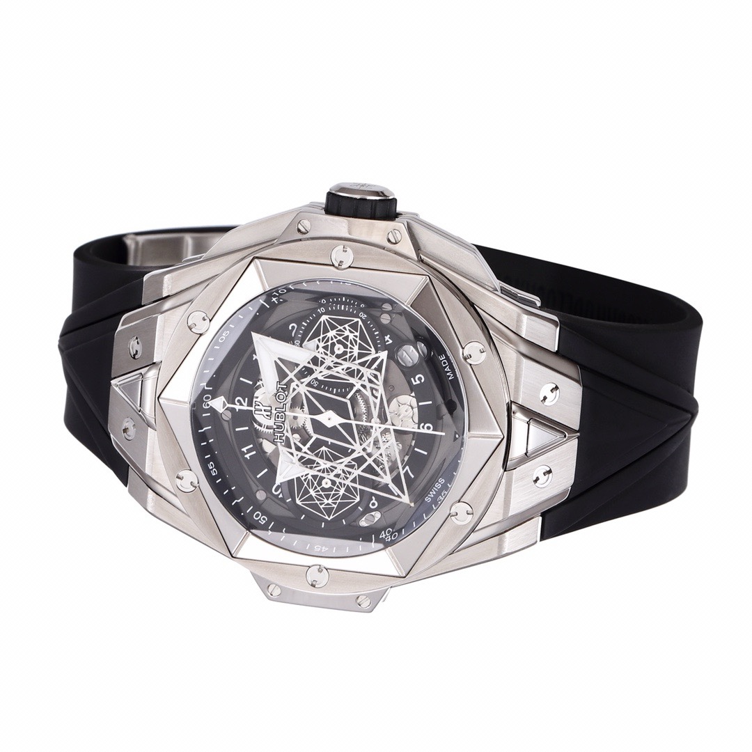 HUBLOT Big Bang Sang Bleu II Watch | BBF Super Clone Titanium Automatic Chronograph Wristwatch