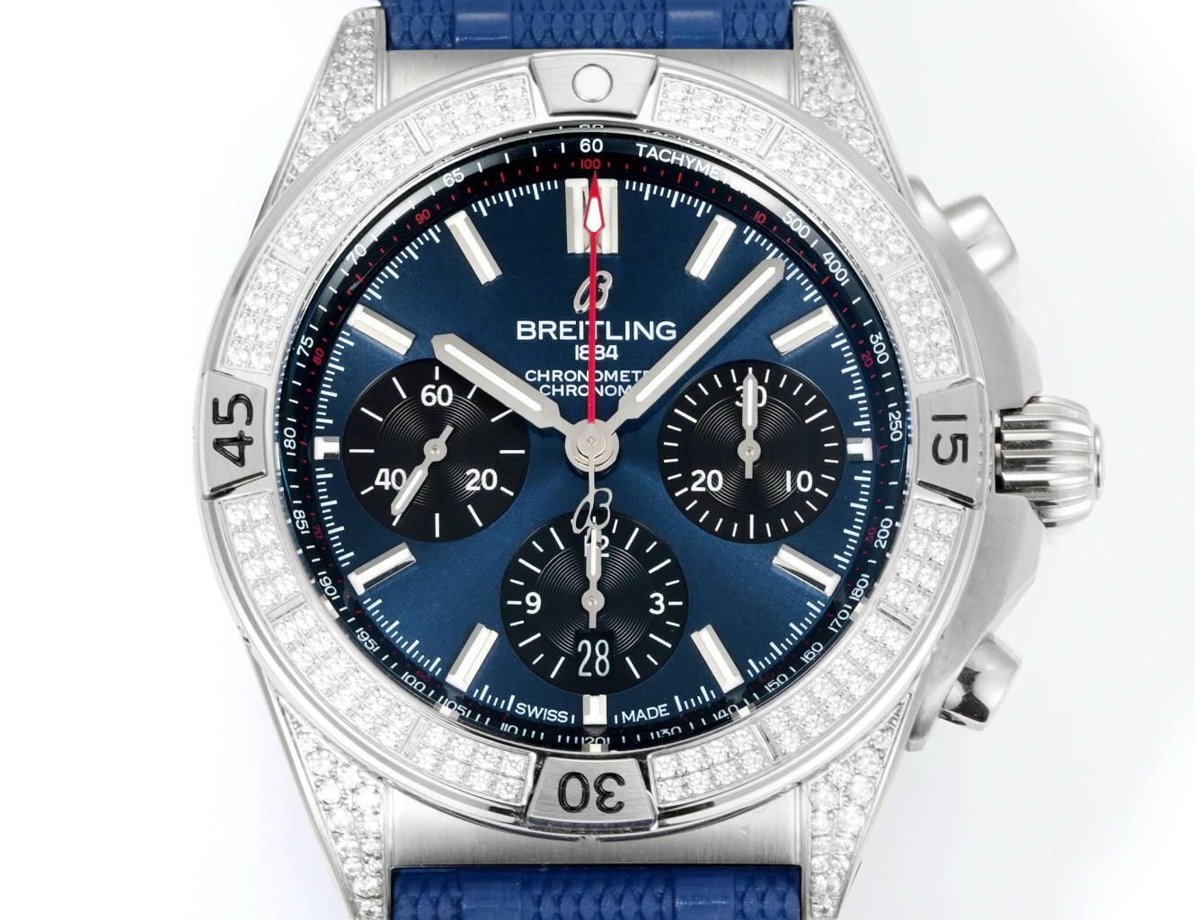 Breitling Chronomat Super Clone Watch | B01 Automatic Chronograph Movement, Diamond Bezel, 42mm