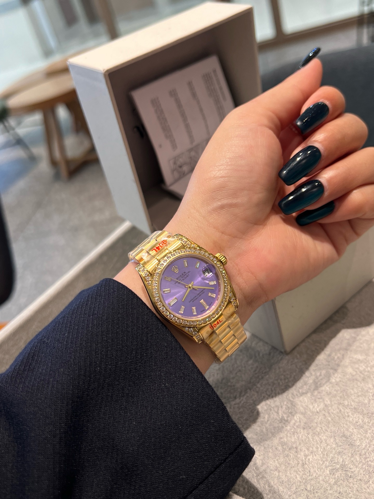 Rolex Datejust 31mm Women Watch, Hand-set Crystals Solid Steel Band Luxury Dress Watch