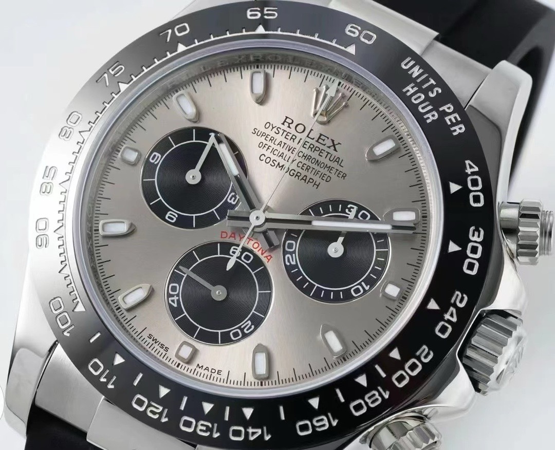 Rolex Cosmograph Daytona Chronograph Watch 40mm 904L Steel Ceramic Bezel Custom 7750 Movement